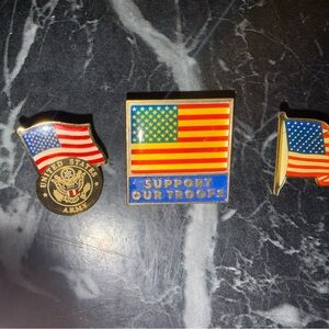 America & Army pins